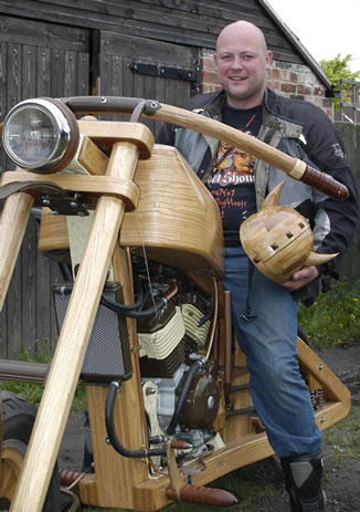 Kierans woody wooden motorbike